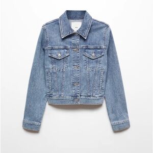 MANGO POCKETED DENIM JACKET XS NWT